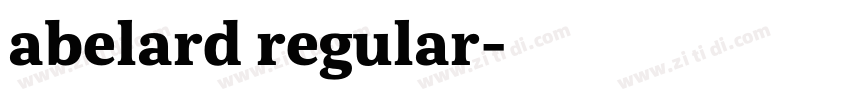 abelard regular字体转换